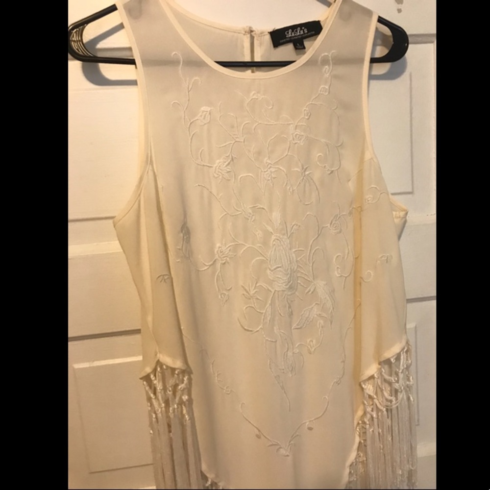 Embroidered Fringe Top - Picture 11 of 13